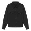 Essentials Fear Of God  The Black Collection Denim Jacket 'jet Black'