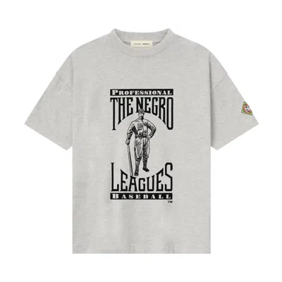 Pre-owned Essentials Fear Of God  The Negro Leagues Tee 'light Heather' | White | Men's Size S