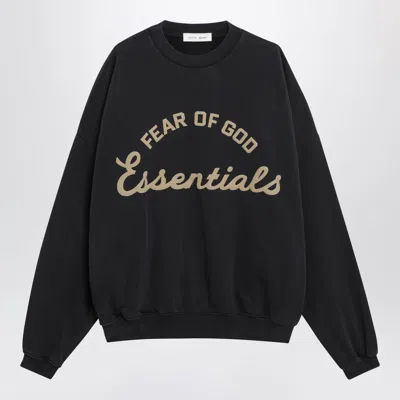 Essentials Fear Of God  Training 90s Black Cotton Fleece Sweatshirt