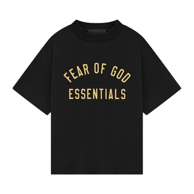 Pre-owned Essentials Fear Of God  Tri-blend Crewneck Tee 'black'