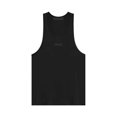 Pre-owned Essentials Fear Of God  Tri-blend Tank Top 'black' | Women's Size S
