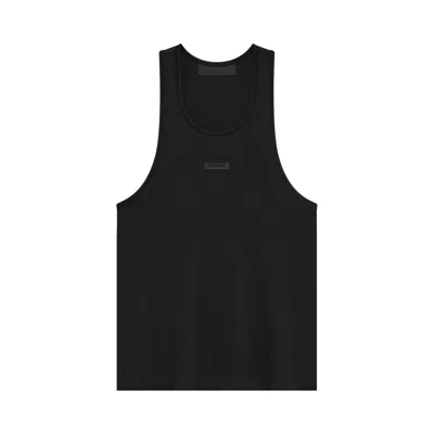 Pre-owned Essentials Fear Of God  Tri-blend Tank Top 'black' | Women's Size S