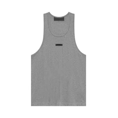 Pre-owned Essentials Fear Of God  Tri-blend Tank Top 'dark Heather' | Grey | Women's Size M