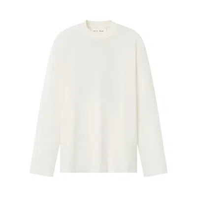Pre-owned Essentials Fear Of God  Tri-blend Classic Fit Long Sleeve Tee 'ivory' | Cream | Women's Size M