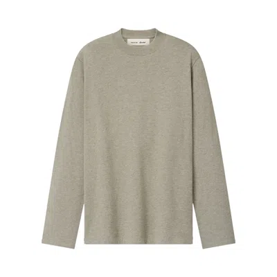 Pre-owned Essentials Fear Of God  Tri-blend Classic Fit Long Sleeve Tee 'seal Heather' | Grey | Women's Size L