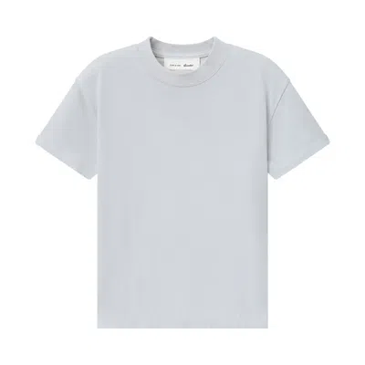 Pre-owned Essentials Fear Of God  Tri-blend Classic Fit Tee 'overcast' | Blue | Women's Size L