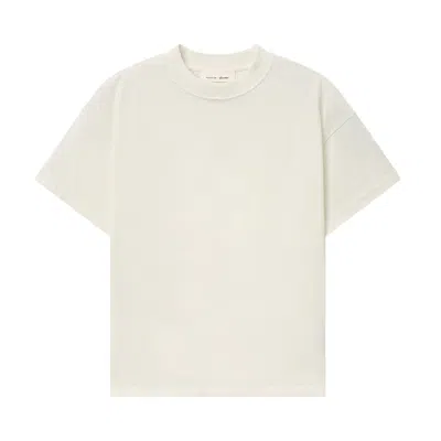 Pre-owned Essentials Fear Of God  Tri-blend Essential Tee Slim Fit 'ivory' | Cream | Men's Size Xs