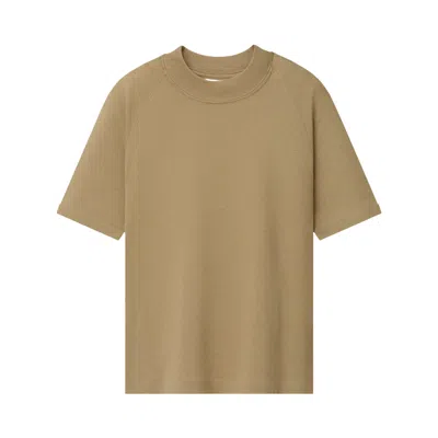 Pre-owned Essentials Fear Of God  Tri-blend Shrunken Tee 'dune' | Tan | Women's Size Xs