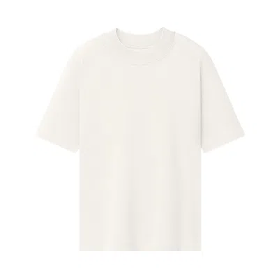 Pre-owned Essentials Fear Of God  Tri-blend Shrunken Tee 'ivory' | Cream | Women's Size Xs