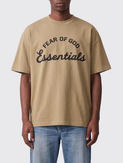 Essentials Fear Of God  T-shirt Men Color Beige In Neutral