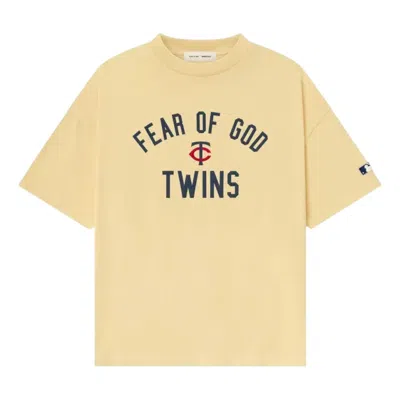 Essentials Fear Of God  Twins 90s Tee 'italian Straw' In Multi