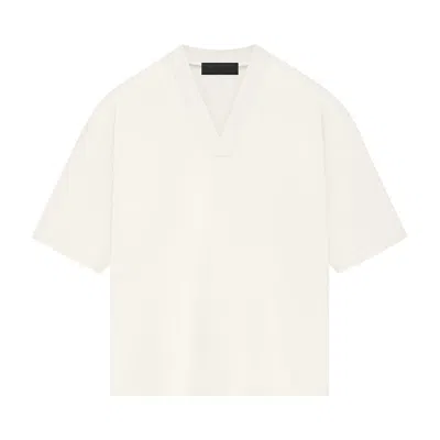 Pre-owned Essentials Fear Of God  V-neck 'cloud Dancer' In Cream