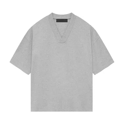 Pre-owned Essentials Fear Of God  V Neck T-shirt 'light Heather Grey'