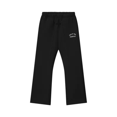 Pre-owned Essentials Fear Of God  Varsity Flare Sweatpant 'vintage Black' | Men's Size Xxl