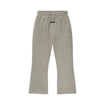 Pre-owned Essentials Fear Of God  Velour Flare Sweatpant 'smoke Grey' | Kid's Size -6.5