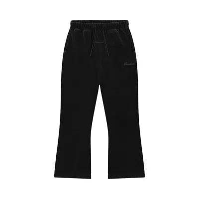 Pre-owned Essentials Fear Of God  Velour Flare Sweatpant 'vintage Black' | Kid's Size 10