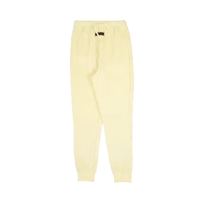 Pre-owned Essentials Fear Of God  Velour Pant 'canary' In Yellow