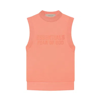 Pre-owned Essentials Fear Of God  Vest 'coral' | Orange | Kid's Size 8