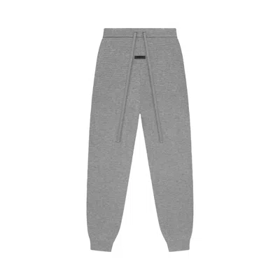 Pre-owned Essentials Fear Of God  Waffle Fitted Sweatpant 'dark Heather' | Grey | Women's Size L