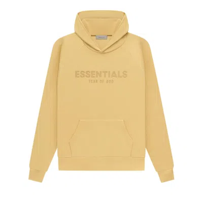 Pre-owned Essentials Fear Of God  Waffle Raglan Hoodie 'light Tuscan' In Yellow
