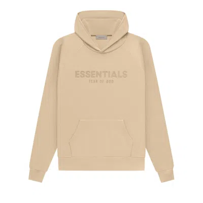 Pre-owned Essentials Fear Of God  Waffle Raglan Hoodie 'sand' In Cream