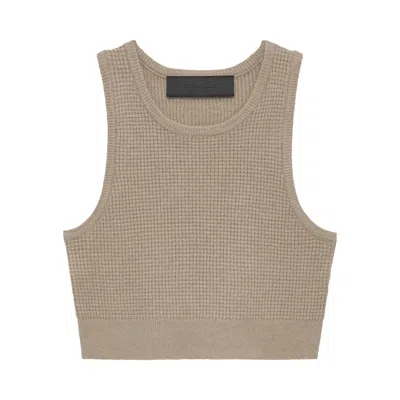 Pre-owned Essentials Fear Of God  Waffle Sport Tank 'desert Sand' | Women's Size M In Brown
