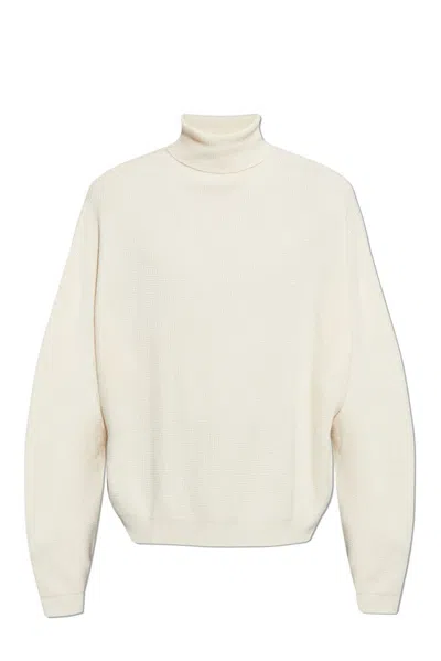 Essentials Waffle-knit Sweater In White