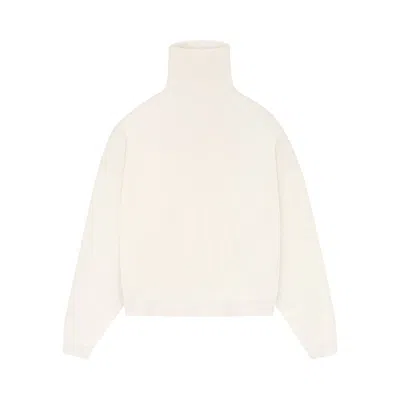 Pre-owned Essentials Fear Of God  Waffle Turtleneck 'shell' | Cream | Men's Size L In White