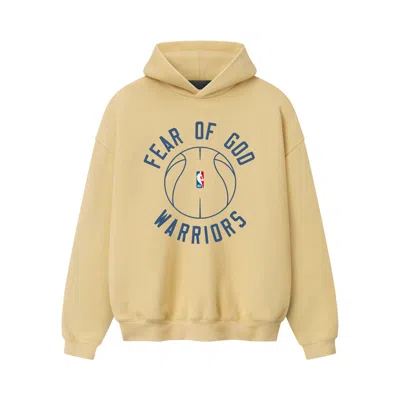 Pre-owned Essentials Fear Of God  Warriors X Barkley Hendricks 90s Hoodie 'italian Straw' | Yellow | Men's Size