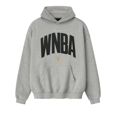Pre-owned Essentials Fear Of God  Wnba 90s Hoodie 'concrete Heather' | Grey | Men's Size S In Gray