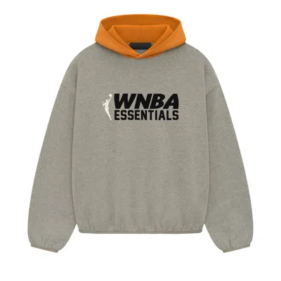 Pre-owned Essentials Fear Of God  Wnba Hoodie 'warm Heather' | Grey | Men's Size Xs In Gray