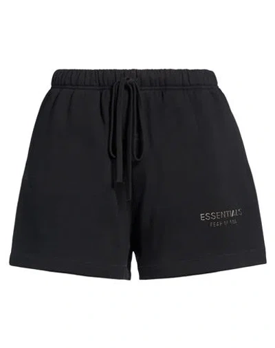 Essentials Fear Of God  Woman Shorts & Bermuda Shorts Black Size M Cotton, Polyester