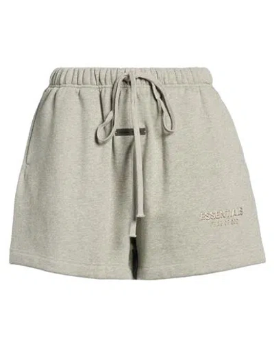 Essentials Fear Of God  Woman Shorts & Bermuda Shorts Grey Size M Cotton, Polyester In Gray