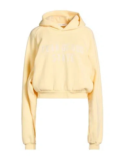 Essentials Fear Of God  Woman Sweatshirt Pastel Yellow Size M Cotton, Polyester In Multi