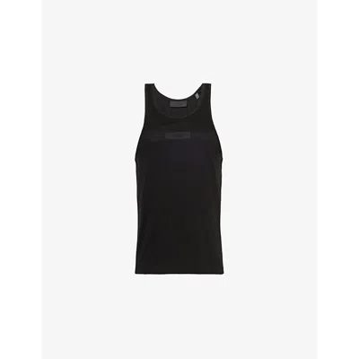 Essentials Fear Of God  Womens Black  Cotton-blend Tank Top In Black