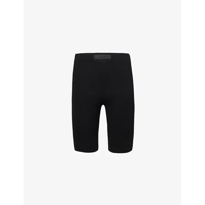 Essentials Black Rib Shorts