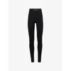 ESSENTIALS FEAR OF GOD ESSENTIALS WOMEN'S BLACK RIB-KNITTED LEGGINGS