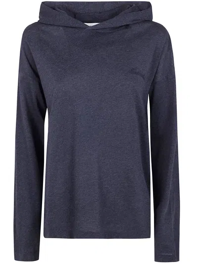 Essentials Fear Of God  "womens Classic Fit" Hooded Long Sleeve In Purple