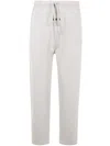 Essentials Embossed-logo Track Pants In White