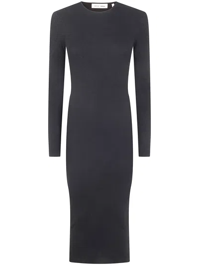 Essentials Fear Of God  "womens Rib" Long Sleeve Dress In Black