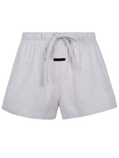 Essentials Fear Of God  Womens "signature Running" Short In Gray