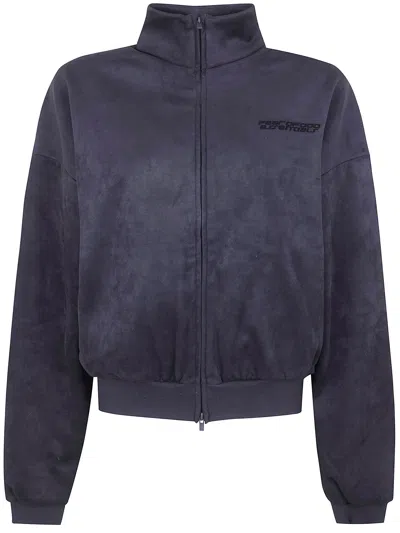 Essentials Fear Of God  "womens Vintage Track" Jacket In Blue