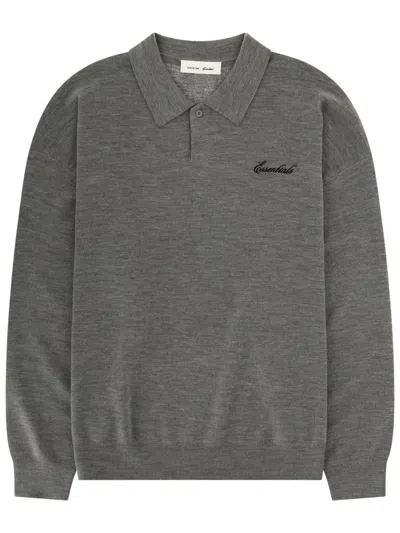 Essentials Fear Of God  Polo Signature 90s In Gray