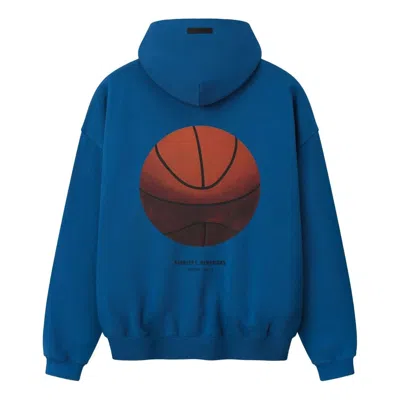 Essentials Fear Of God  X Knicks X Barkley Hendricks 90s Hoodie 'faded Blue'