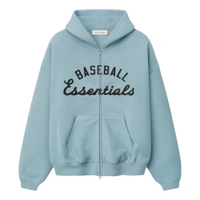 Essentials Fear Of God  X Mlb Full Zip Sport Hoodie 'stone Blue'