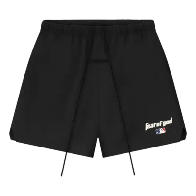 Essentials Fear Of God  X Mlb Nylon Vintage Short 'black'