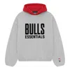 Essentials Fear Of God  X Nba Bulls Hoodie 'light Heather' In Gray