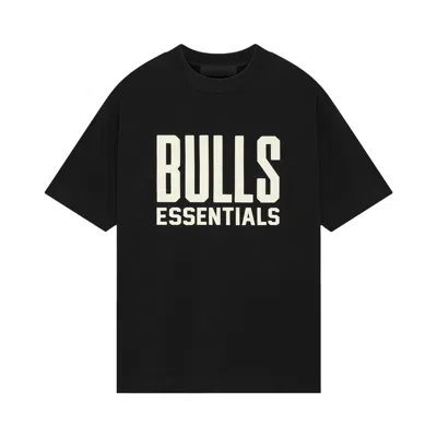 Pre-owned Essentials Fear Of God  X Nba Bulls Tee 'black'