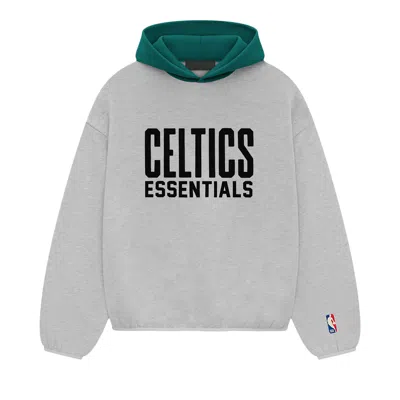 Pre-owned Essentials Fear Of God  X Nba Celtics Hoodie 'light Heather'
