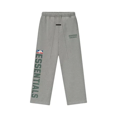Pre-owned Essentials Fear Of God  X Nba Celtics Lounge Sweatpant 'concrete Heather' | Grey | Men's Size L In Gray